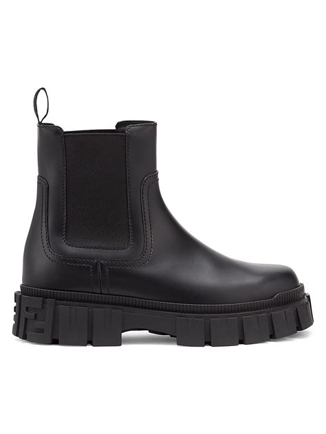 fendi force leather chelsea boots|FENDI Force Chelsea.